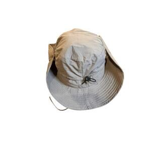 Traveler's Gray  Sun Hat With Wide Brim Unisex One Size